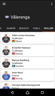 Nyheter fra norsk fotball android App screenshot 1