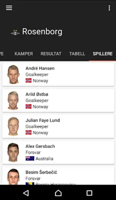 Nyheter fra norsk fotball android App screenshot 2