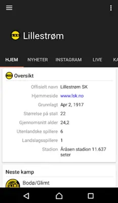 Nyheter fra norsk fotball android App screenshot 3