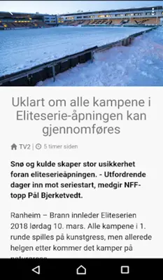 Nyheter fra norsk fotball android App screenshot 4